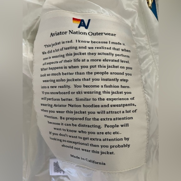 Aviator Nation NWT Sunburst Vest - Glossy White - Picture 6 of 6